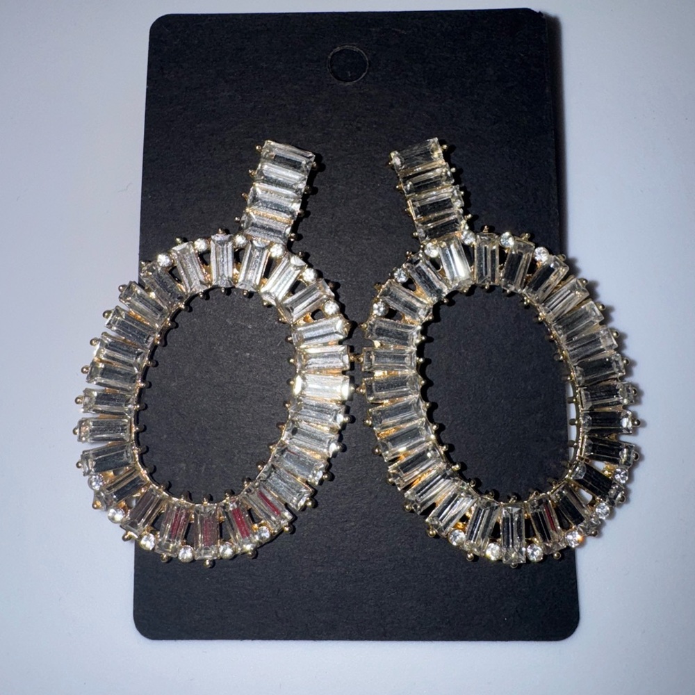 Elegant Gold and Silver Hoop Earrings